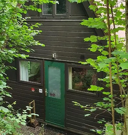 Boshuisje Met Zwembad Op Het Park 샬레 *