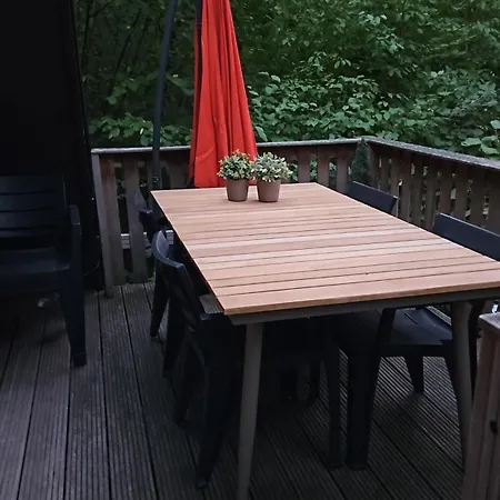 샬레 Boshuisje Met Zwembad Op Het Park 더뷔