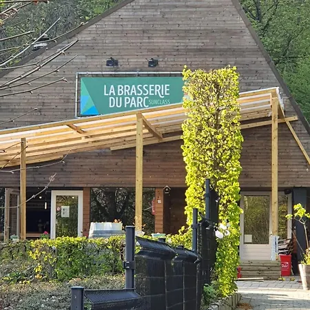 Boshuisje Met Zwembad Op Het Park Alpstuga
